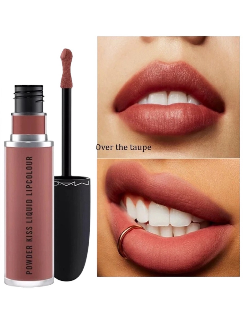 MAC Cosmetics Powder Kiss Liquid Lipcolour — Over The Taupe